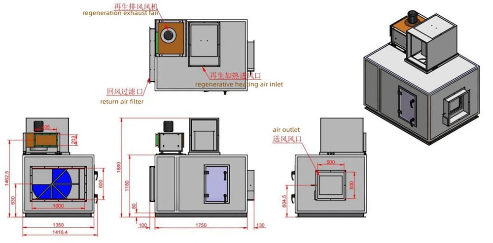 4000~5500 rotor dehumidifier 